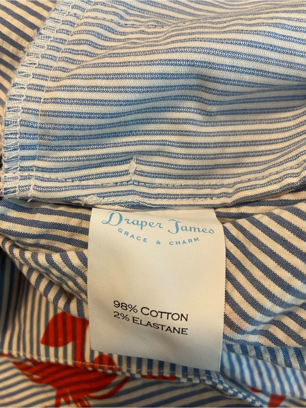 Draper James Red Floral Stripe Sundress 8 Flawed - Picture 7 of 8